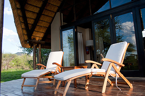 Luxury Chalet private deck Black Rhino Game Lodge Pilanesberg Game Park Black Rhino Private Game Reserve