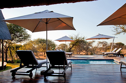 Deck Sun Loungers Black Rhino Game Lodge Pilanesberg Game Park Black Rhino Private Game Reserve Luxury Accommodation